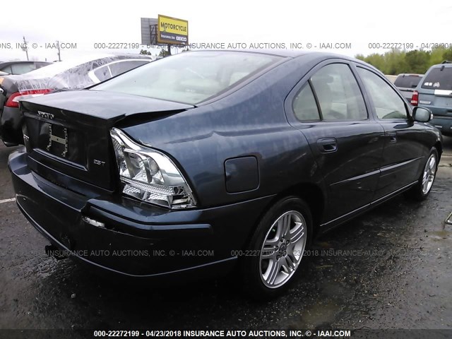 YV1RS592382700043 - 2008 VOLVO S60 2.5T BLUE photo 4