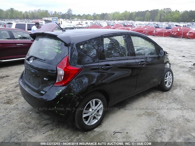 3N1CE2CP7FL363980 - 2015 NISSAN VERSA NOTE S/S PLUS/SV/SL/SR BLACK photo 4