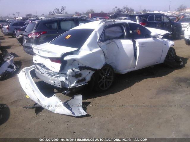 JTHBA1D26G5025892 - 2016 LEXUS IS 200T WHITE photo 4