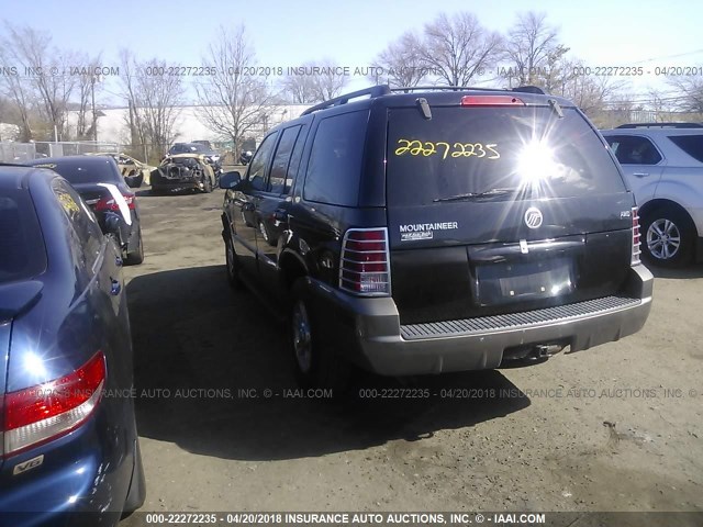 4M2ZU86E24UJ26155 - 2004 MERCURY MOUNTAINEER  BLACK photo 3