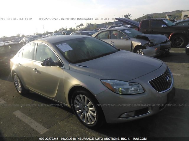 2G4GR5EK0C9170229 - 2012 BUICK REGAL GOLD photo 1