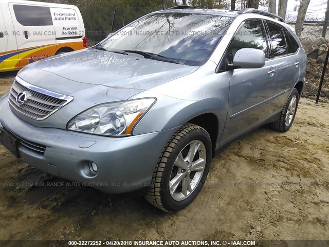 JTJHW31UX82054634 - 2008 LEXUS RX 400H BLUE photo 2