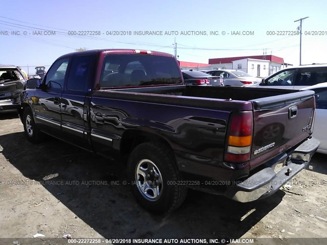 2GCEC19V921179115 - 2002 CHEVROLET SILVERADO C1500 MAROON photo 3