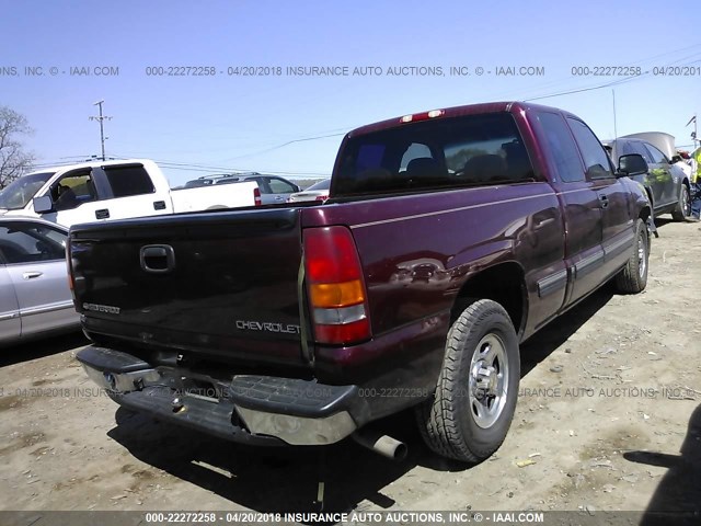 2GCEC19V921179115 - 2002 CHEVROLET SILVERADO C1500 MAROON photo 4