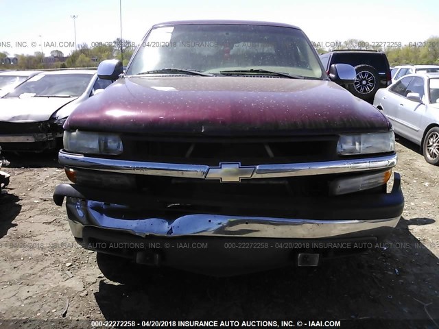 2GCEC19V921179115 - 2002 CHEVROLET SILVERADO C1500 MAROON photo 6