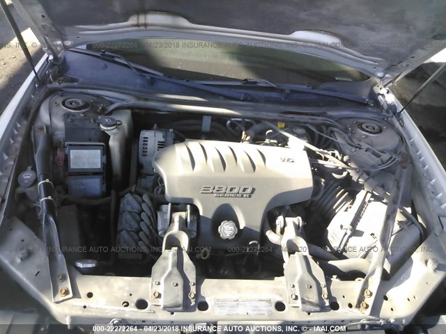 2G1WX15K939444535 - 2003 CHEVROLET MONTE CARLO SS ვერცხლისფერი ფოტო 10