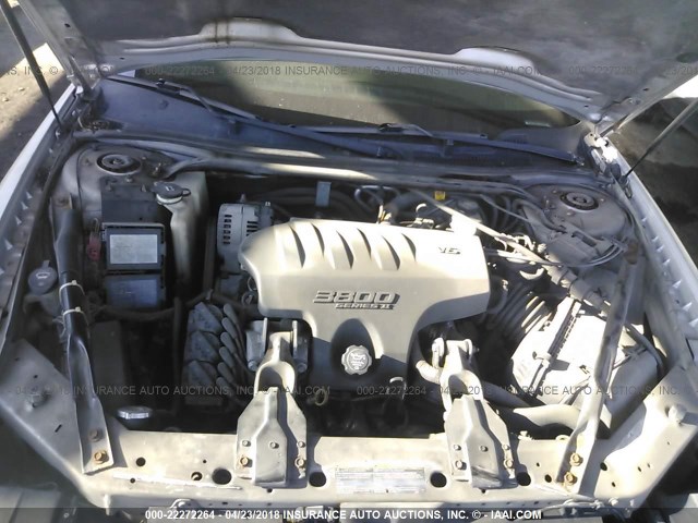 2G1WX15K939444535 - 2003 CHEVROLET MONTE CARLO SS SILVER photo 10