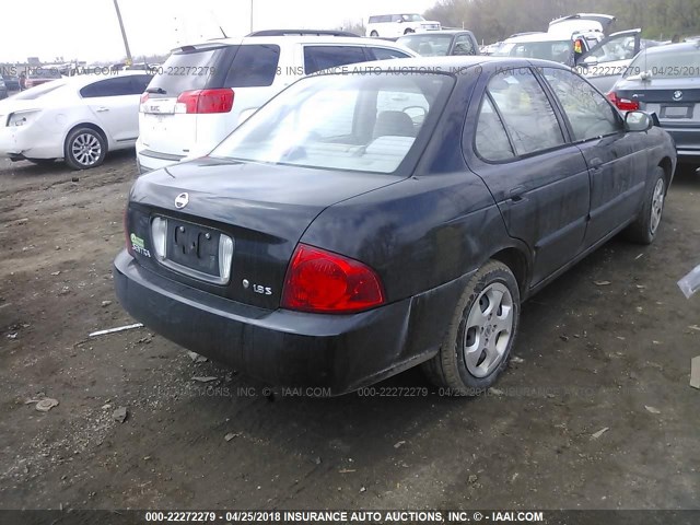 3N1CB51D66L474720 - 2006 NISSAN SENTRA 1.8/1.8S BLACK photo 4