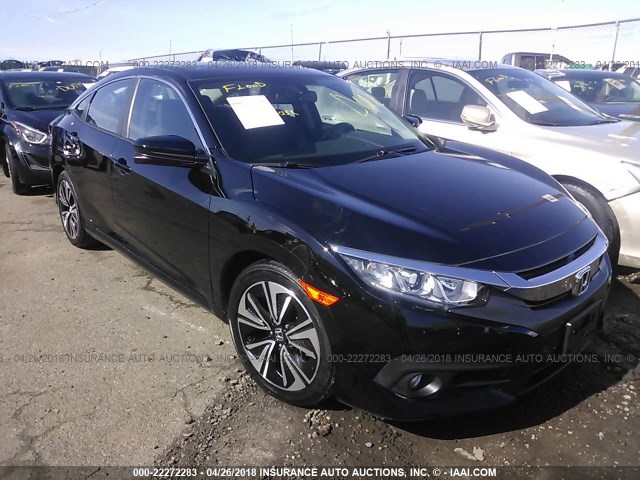 2HGFC1F78GH643943 - 2016 HONDA CIVIC EXL BLACK photo 1
