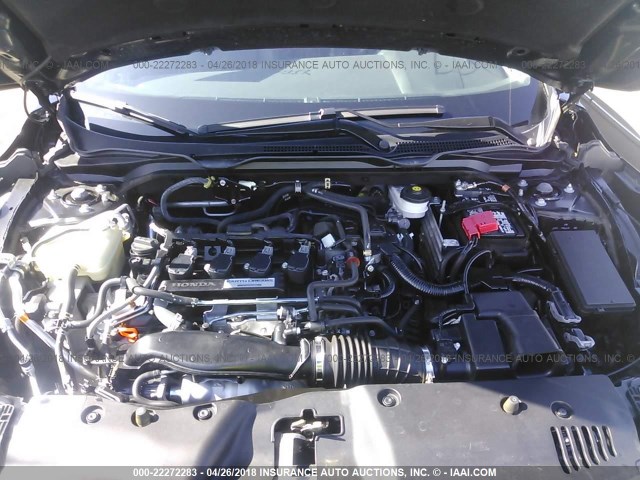2HGFC1F78GH643943 - 2016 HONDA CIVIC EXL BLACK photo 10