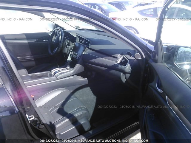 2HGFC1F78GH643943 - 2016 HONDA CIVIC EXL BLACK photo 5