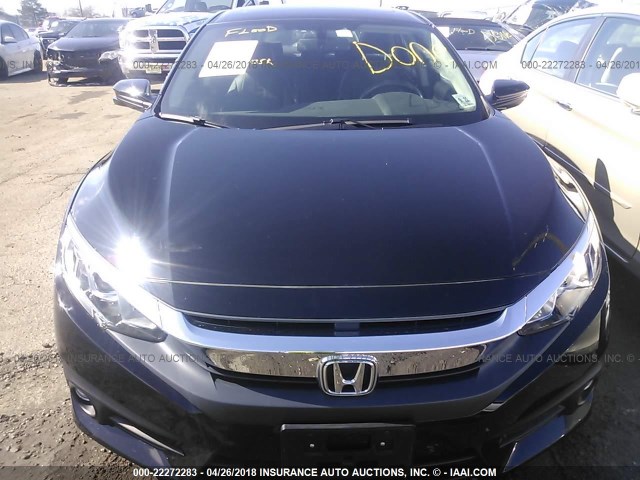 2HGFC1F78GH643943 - 2016 HONDA CIVIC EXL BLACK photo 6