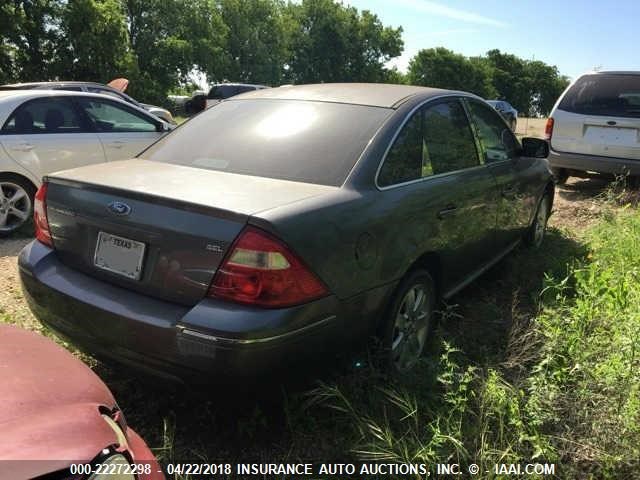 1FAHP24106G156073 - 2006 FORD FIVE HUNDRED SEL GRAY photo 4