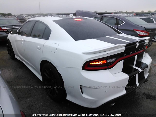 2C3CDXL99GH305642 - 2016 DODGE CHARGER SRT HELLCAT WHITE photo 3