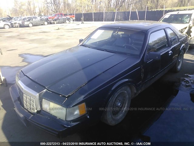 1LNCM93E6MY645638 - 1991 LINCOLN MARK VII LSC BLACK photo 2