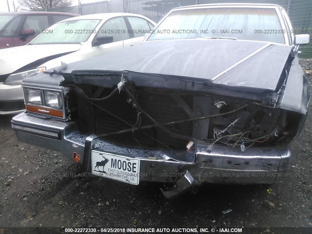 1G6DW51Y3H9725135 - 1987 CADILLAC BROUGHAM GRAY photo 6