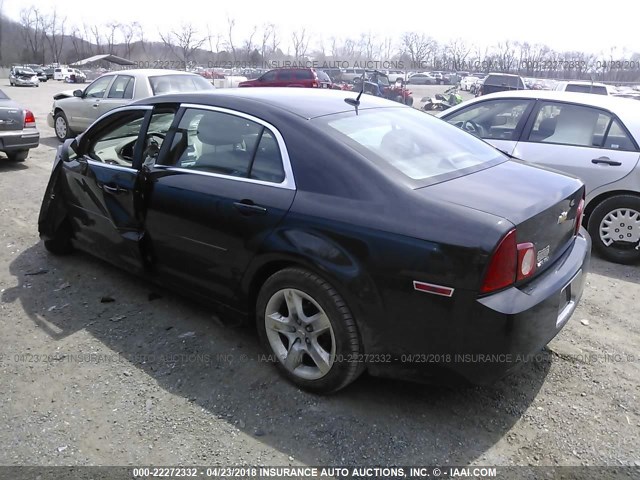1G1ZB5EB2A4117204 - 2010 CHEVROLET MALIBU LS BLACK photo 3