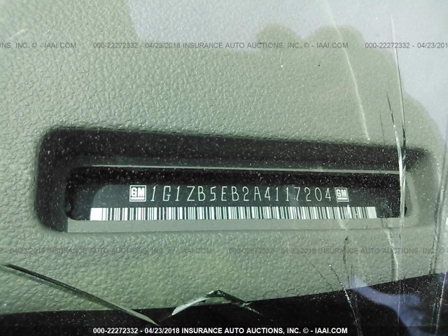1G1ZB5EB2A4117204 - 2010 CHEVROLET MALIBU LS BLACK photo 9