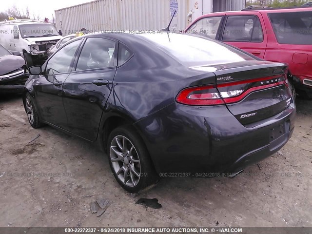 1C3CDFBB6ED901459 - 2014 DODGE DART SXT GRAY photo 3