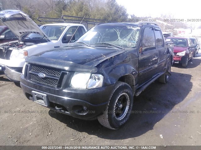 1FMZU77K25UA23416 - 2005 FORD EXPLORER SPORT TR  BLACK photo 2