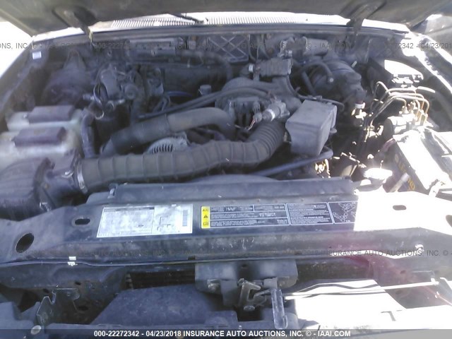 4F4YR12U11TM17228 - 2001 MAZDA B3000 BLACK photo 10