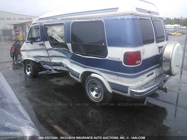 2B6HB21Y7TK100567 - 1996 DODGE RAM VAN B2500 WHITE photo 3