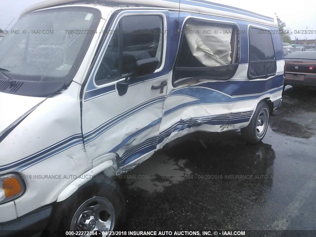 2B6HB21Y7TK100567 - 1996 DODGE RAM VAN B2500 WHITE photo 6