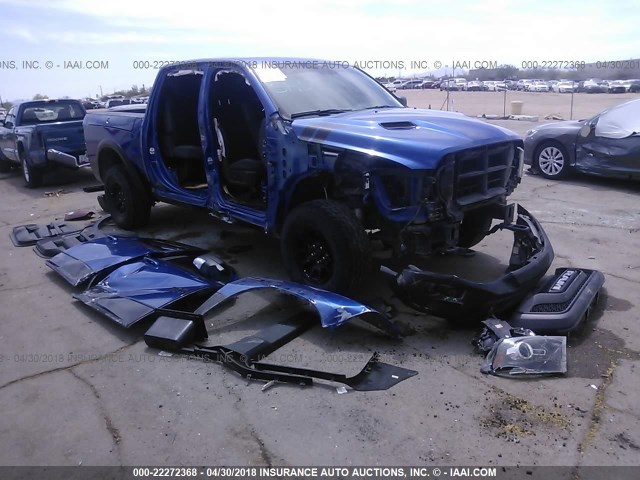 1C6RR6YT2HS805519 - 2017 RAM 1500 REBEL ლურჯი ფოტო 1