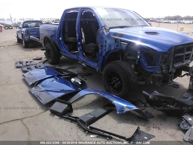 1C6RR6YT2HS805519 - 2017 RAM 1500 REBEL ლურჯი ფოტო 6