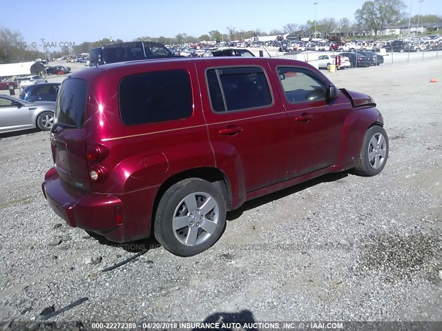 3GNBAADB0AS531644 - 2010 CHEVROLET HHR LS RED photo 4