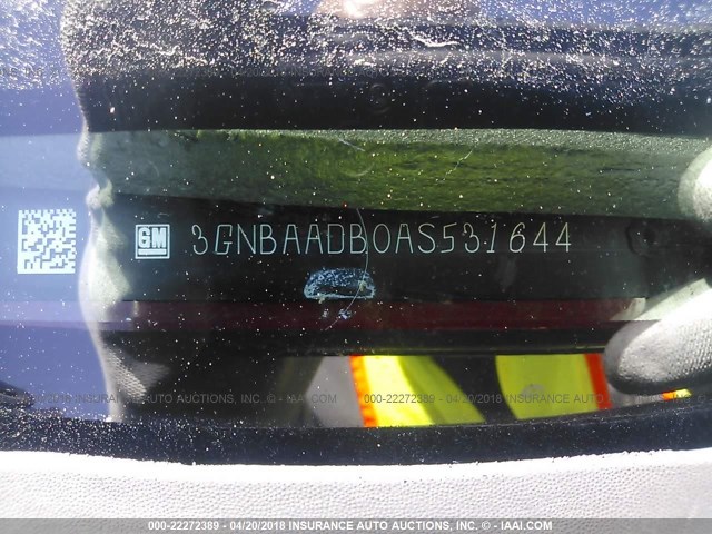 3GNBAADB0AS531644 - 2010 CHEVROLET HHR LS RED photo 9