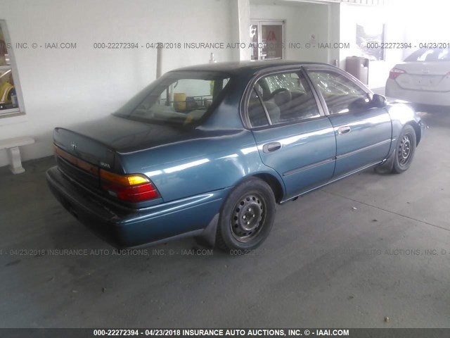 2T1AE09B4RC074129 - 1994 TOYOTA COROLLA LE/DX BLUE photo 4