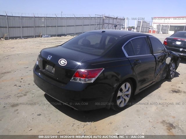 JHMCP268X8C046350 - 2008 HONDA ACCORD EXL BLACK photo 4