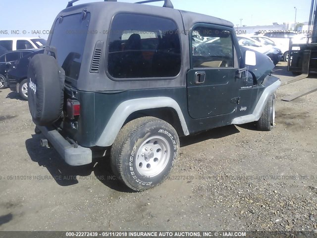 1J4FA29P4YP734902 - 2000 JEEP WRANGLER / TJ SE GREEN photo 4