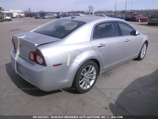 1G1ZE5E19BF205364 - 2011 CHEVROLET MALIBU LTZ 银色 照片 4