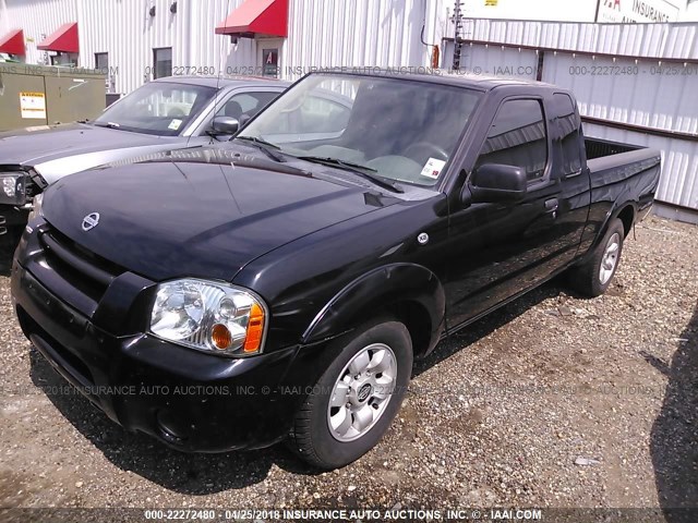 1N6DD26T94C477109 - 2004 NISSAN FRONTIER KING CAB XE BLACK photo 2