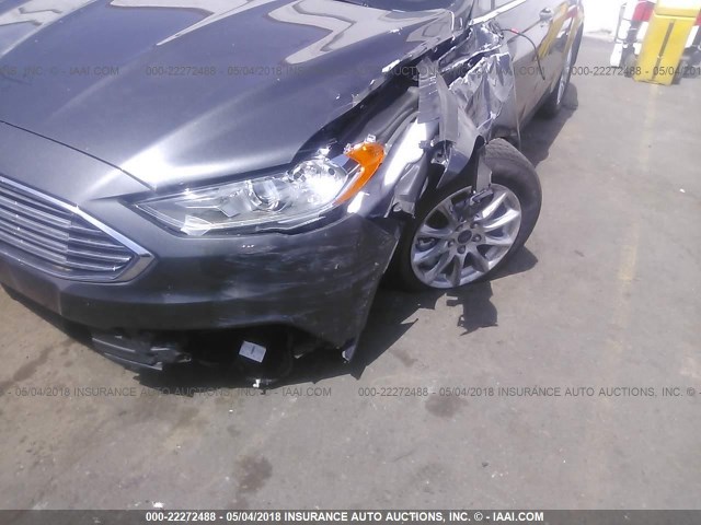 3FA6P0G73JR171521 - 2018 FORD FUSION S GRAY photo 6