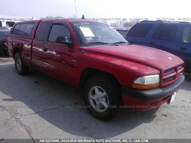 1B7FL22PXWS576795 - 1998 DODGE DAKOTA RED photo 1