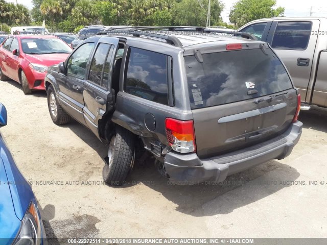 1J4GX48S44C178757 - 2004 JEEP GRAND CHEROKEE LAREDO/COLUMBIA/FREEDOM 灰色 照片 3