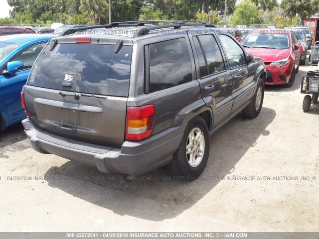 1J4GX48S44C178757 - 2004 JEEP GRAND CHEROKEE LAREDO/COLUMBIA/FREEDOM GRAY photo 4