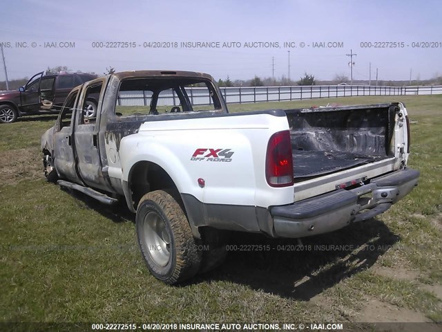 1FTWW33P56ED79768 - 2006 FORD F350 SUPER DUTY WHITE photo 3