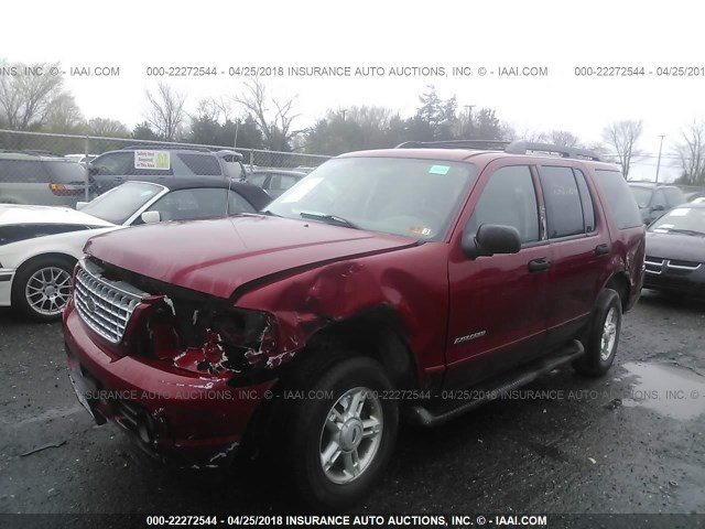 1FMZU73K85UB43002 - 2005 FORD EXPLORER XLT/XLT SPORT/NBX BURGUNDY photo 2