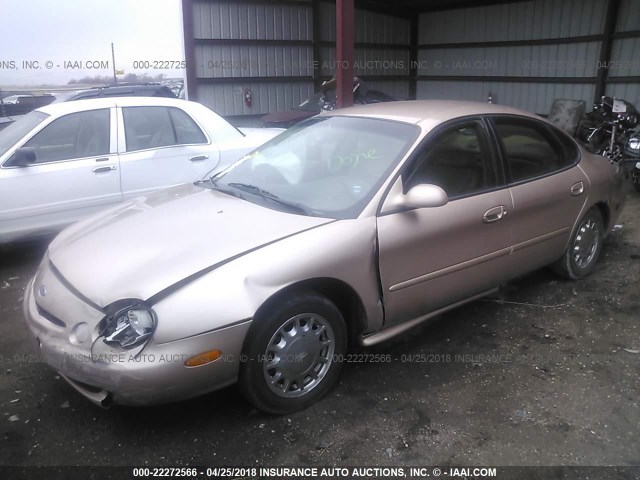 1FALP53S7VG229962 - 1997 FORD TAURUS LX TAN photo 2