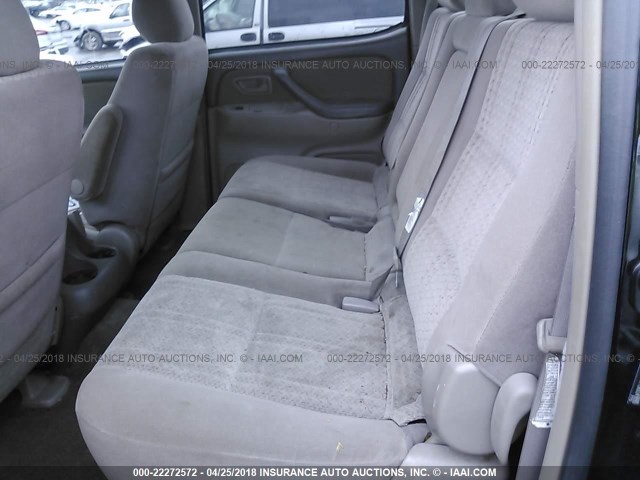 5TBDT44156S549890 - 2006 TOYOTA TUNDRA DOUBLE CAB SR5 BLACK photo 8