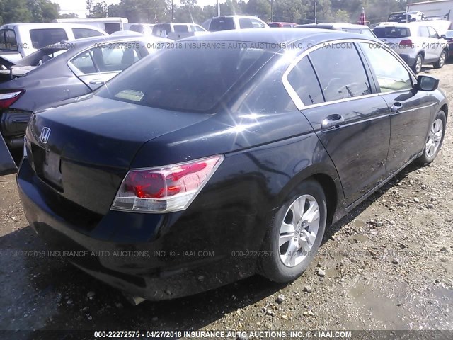 JHMCP26408C034043 - 2008 HONDA ACCORD LXP BLACK photo 4