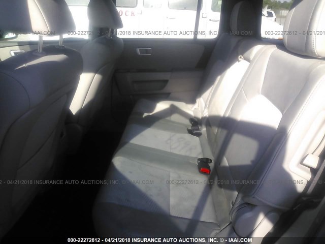 5FNYF4H26DB057843 - 2013 HONDA PILOT LX GRAY photo 8