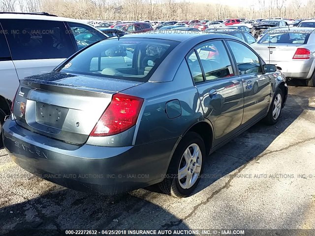 1G8AJ55F37Z169506 - 2007 SATURN ION LEVEL 2 GRAY photo 4