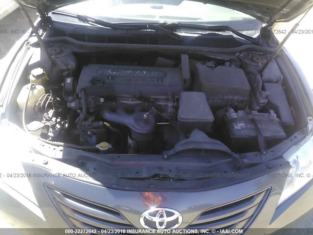 4T4BE46K39R067743 - 2009 TOYOTA CAMRY SE/LE/XLE GRAY photo 10