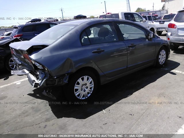 19XFA1F33BE007484 - 2011 HONDA CIVIC VP GRAY photo 4