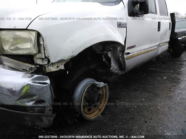 1FTNW21P43ED69916 - 2003 FORD F250 SUPER DUTY WHITE photo 6